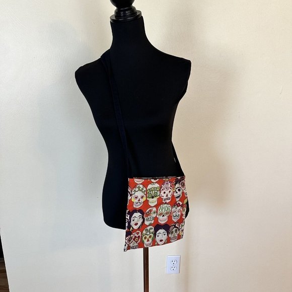 Cloth Orange Crossbody Womens Sling Bag Purse - Picture 1 of 4